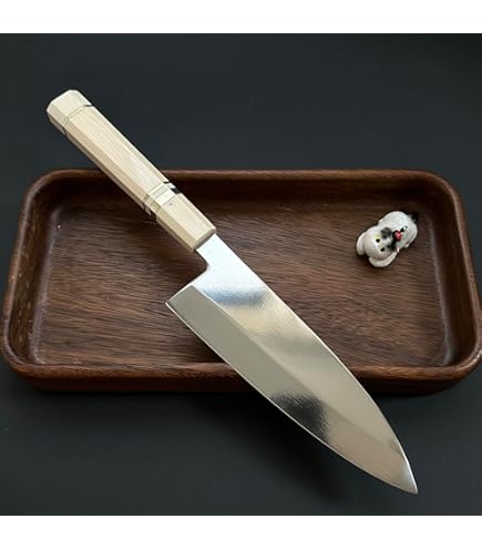 Amazon | 【鏡面仕上げ VG10号出刃包丁】180mm 黒檀八角柄 高級V金10号