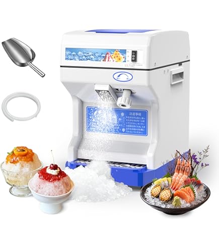 Amazon.co.jp: 電動かき氷機 業務用 キューブアイススライサー CR-SIS