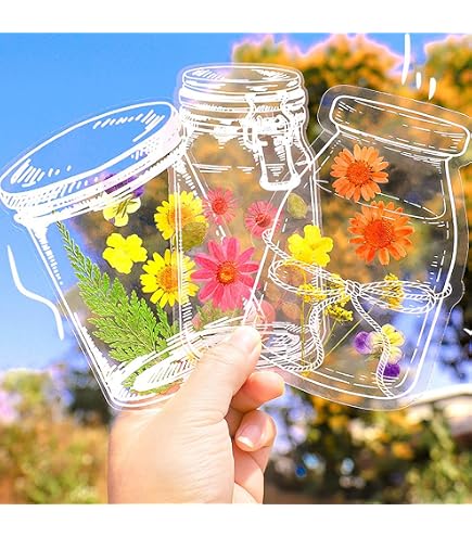 Amazon | CHENLONB ドライフラワーのしおり 押し花 しおり キット 透明