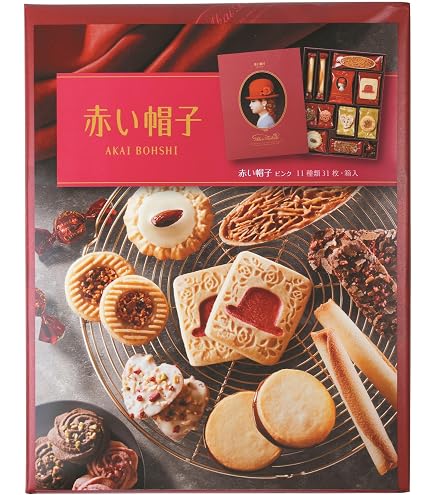 Amazon.co.jp: 赤い帽子 Kukkia クッキー ゴーフレット 60枚入 4種類入