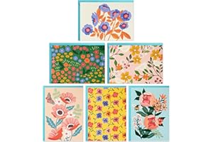 Hallmark Spring Floral Note Card Assortment (24 Blank Cards with Envelopes) for Birthdays, Easter, Baby Showers, Thank You