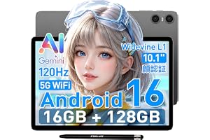 タブレット 10インチ Android 16 Gemini AI 搭載 120Hz 大画面 タブレット Wi-Fiモデル WidevineL1 対応 | TECLAST P30T・16GB RAM 128GB ROM 最大2TB TF拡張・オクタコア