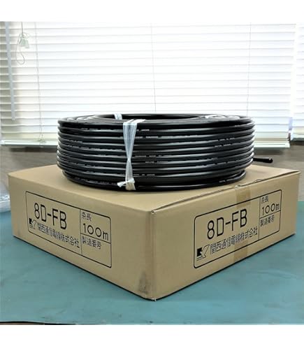 フジクラ 8d-sfa-lite 100m 超高発泡 無線用同軸ケーブル 50Ω 黒色 1巻