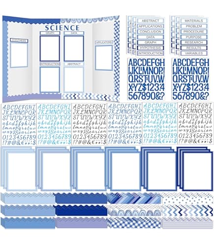 4 Pack Tri-fold Presentatie Boards Opvouwbare School Project Display Board Posters 40x28 - Wit