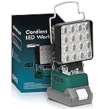 マキタ ライト18Vバッテリー互換 充電式 ワークライト LED フラッドライト コードレス作業灯 LED投光器手提げ付 スマホ充電 USB充電 Type-C充電 超高輝 携帯型 工事現場/非常用照明/屋外作業/キャンプ/登山/夜釣り/防災/停電に最適 軽量