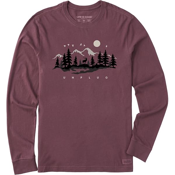 J.Crew Mercantile Men’s Long Sleeve Graphic Tee – Weathered Red Navy Crab Print, Soft & Lightweight, Size Large - View #6