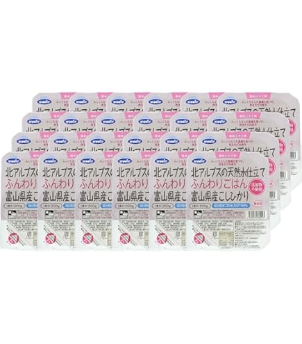 Amazon | 吉兆楽 雪蔵氷温熟成 南魚沼産こしひかりパックごはん 180g