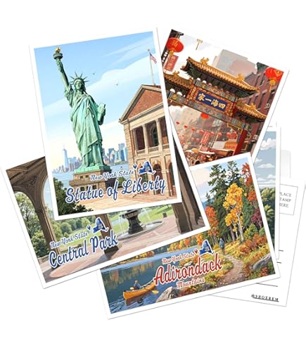 Amazon | ニューヨークポストカード30スタイルセットNYCお土産ポスト