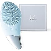 UR.SALON 洗顔ブラシ 電動 防水 日本企業【低刺激×クレンジング×スキンケア】 1台3役 毛穴洗浄 小鼻 黒ずみ 6段階振動レベル調節 IPX7 シリコン お風呂 フェイスケア 洗顔 ブラシ フェイシャルブラシ