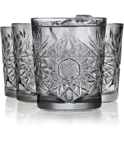 Amazon | Godinger Lumina Set of 4 Double Old Fashioned Glasses 