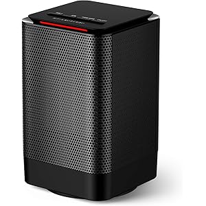 KLOUDIC セラミックヒーター ヒーター 小型 電気ファンヒーター 足元 首振り 電気ストーブ 3段階切替 1秒速暖…