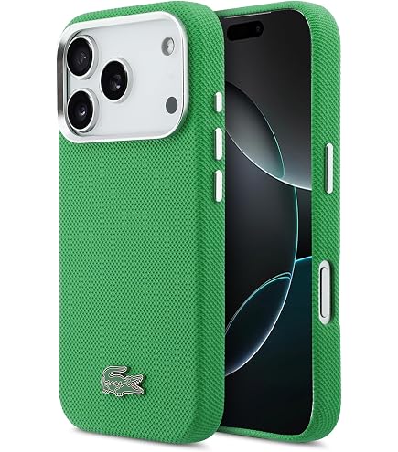 LACOSTE Hard Case with MagSafe Compatible PVC Monogram the Blend