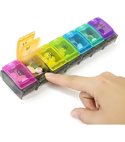Amazon.co.jp: 【カラフルでかわいい】ピルケース 7days 【自己管理