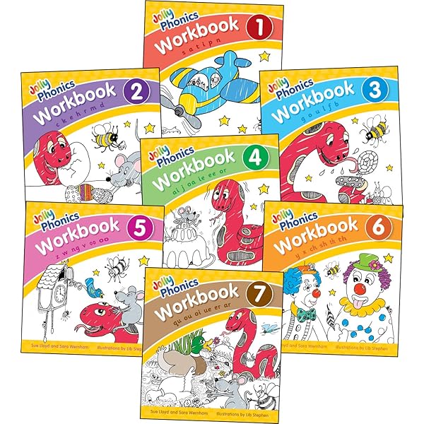Amazon | Jolly Phonics Activity Books 1-7: in Precursive Letters