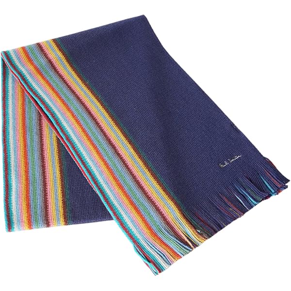 【新品】ポールスミス マルチカラー ストライプ マフラー ストール ウール100 Paul Smith PAUL SMITH ポールスミス スカーフ マフラー