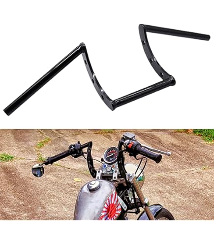 Bike Handlebars Ape Hangers 12'' Rise 1'' Round Ape Hanger