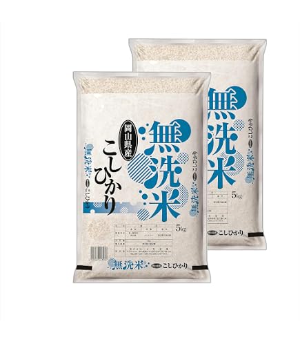 Amazon.co.jp: 新米 無洗米 令和8年産 岡山県産 あきたこまち 10kg (5