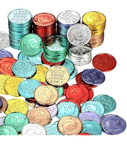 【専用出品】貨幣７ヶ国の、7種のトークン Amazon.co.jp: Jerify 500個 Caught Being Being Good Coins 教室での