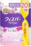 ウィスパー うすさら吸水 100cc 20枚 (尿漏れパッド 尿とりパッド 女性用) 【中量用】