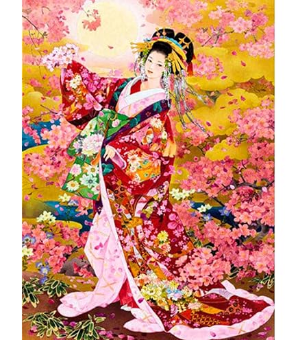 Amazon | Weiniuniu5Dダイヤモンド塗装キット日本の美しい花魁女