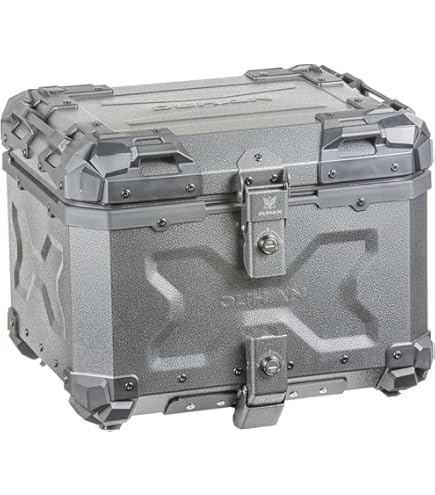 Amazon | バイクリアボックス 65L 鍵付き サンドグレー リア