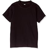[キャッチ] キッズ 無地 Tシャツ ホワイト ブラック 綿 キッズ無地Tシャツ