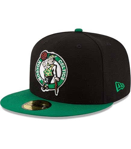 Amazon | New Era Boston Celtics NBA Black White 59fifty 5950