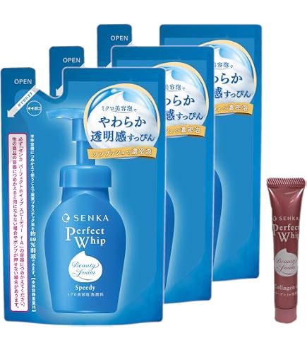 Amazon | センカ SENKA メイクも落とせる泡洗顔料 本体 150mL+