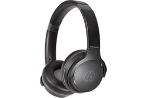オーディオテクニカ ATH-S220BT BK ワイヤレスヘッドホン bluetooth 最大60時間再生 急速充電 低遅延モード マルチポイント対応 薄型 国内正規品 ATH-S220BT BK ブラック