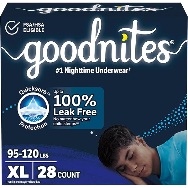 Amazon.co.jp: Goodnites Nighttime Bedwetting Underwear, Boys' XL