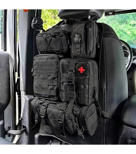 MAIKER OFF ROAD シートオーガナイザー ブラック　タクティカル Amazon.co.jp: MAIKER OFF ROAD タクティカルカーシートバック