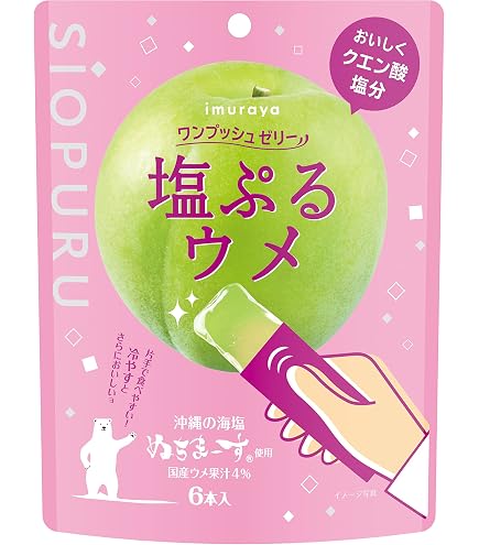 井村屋 ワンプッシュゼリー 塩ぷるレモン 6本×4袋