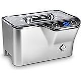 LifeBasis 超音波洗浄機 600ml 強い振動子で強力洗浄 着脱式 改善仕様 42,000Hz メガネ洗浄機 5段階タイマー搭載 タッチパネル 卓上超音波メガネクリーナー 時計 宝石 日用小物 精密部品 貴金属 腕時計バンド アクセサリー ジ
