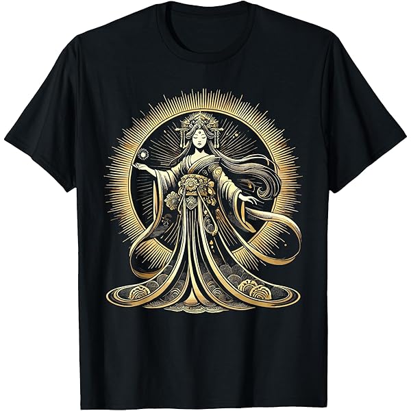 Amazon | 古代日本神 天てらす 神道 太陽 女神 Tシャツ | Tシャツ