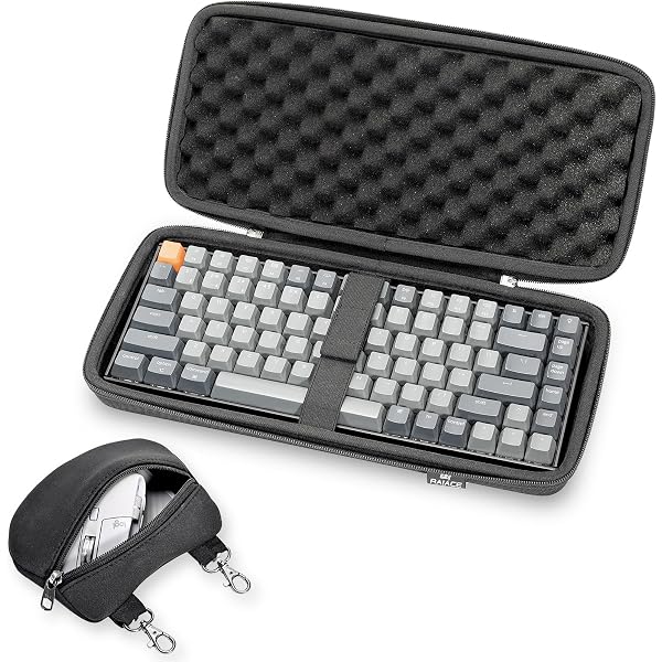 84 Key Mechanical Keyboard Case | Protective Hard Case For 75% Layout Keyboards & Mouse