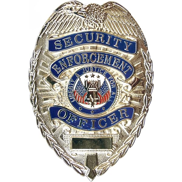 Amazon | ポリスバッジ SECURITY ENFORCEMENT OFFICER シルバー 1915