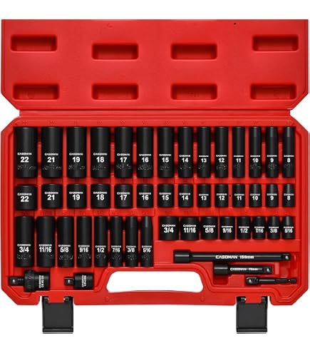 VÄRMA 13-Piece 3/8" Drive Socket Set - Metric 6-Point Sockets 8-24mm With Storage Rail - View #3