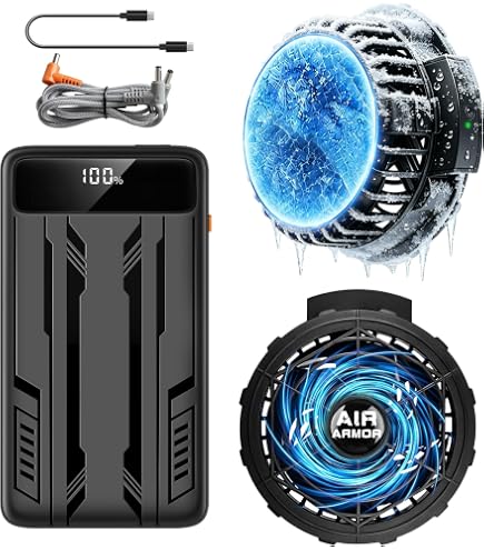 ファンバッテリーセット ペルチェ冷却プレート搭載 41400mAh大容量 Amazon.co.jp: 2026極冷×最強爆風 ペルチェファンバッテリーセット