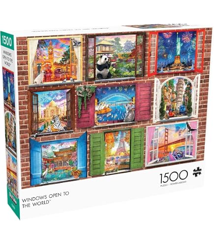 Clementoni - Puzzle 1500 Pieces for Adults and Boys Collection Venice Theme Compact Box with Poster Gift Idea for Men and Women Made in Italy 59.5 x 84.5 cm 31743
