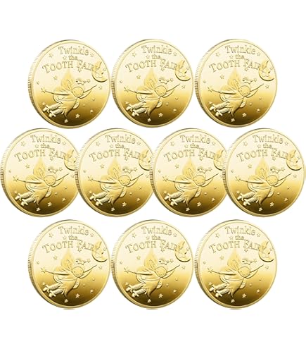 Amazon.co.jp: VIEAURA 歯の妖精コイン 6枚セット 子供の歯の生え