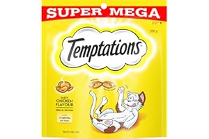 TEMPTATIONS Cat Treats Tasty Chicken Flavour 350g Bag