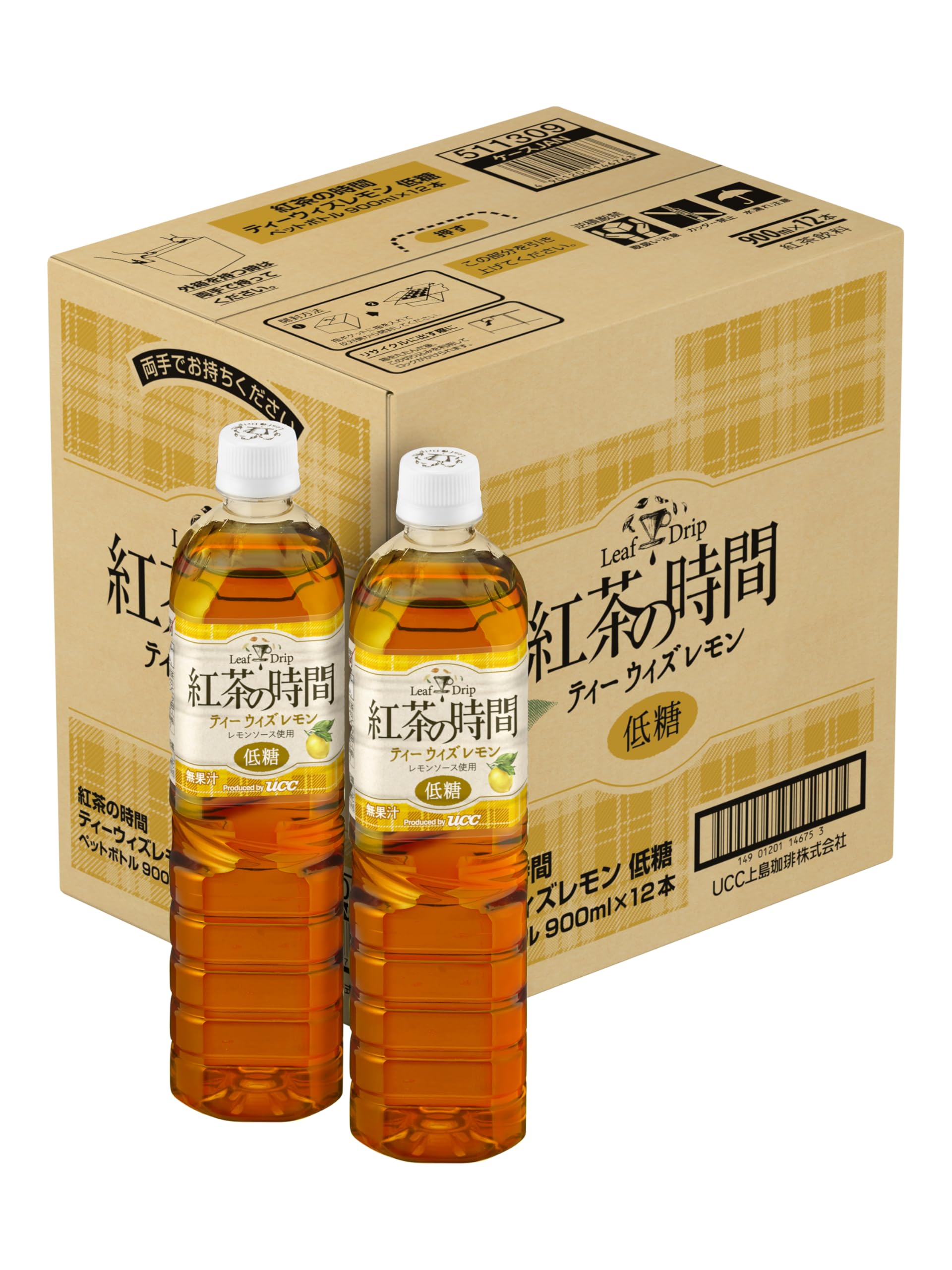 【スマイルSale】【1,521円（定期便1,445円）】 UCC 紅茶の時間 ティーウィズレモン 低糖 900ml×12本