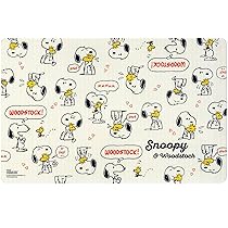 ビンテージ　スヌーピー　Placemat　ランチョンマット Vintage Snoopy Peanuts Placemat Set (4 Pcs) – Mcdonald's