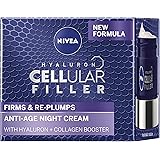 NIVEA Cellular Filler Night Cream (50ml), Anti Aging Face Cream for Women, Collagen Face Cream, Anti-Wrinkle Night Cream with