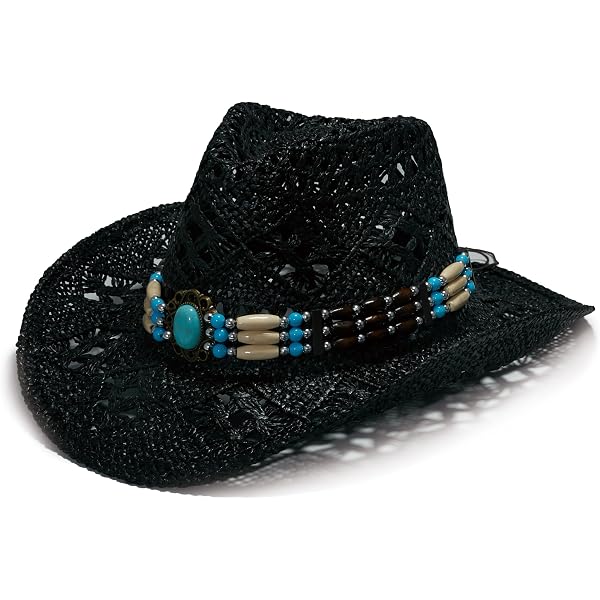WELLATENT Western Straw Cowboy Hats for Men and Women  display picture 1