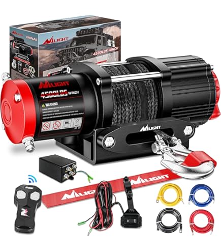 Amazon.co.jp: 電動ウインチ 6000lb 24V ワイヤーロープ牽引機 2700kg
