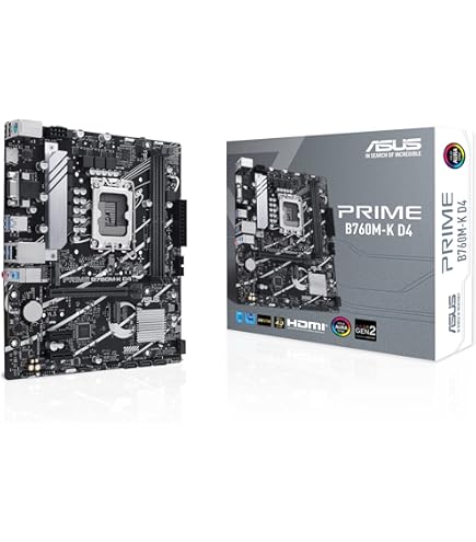 Amazon | ASUS Prime B760M-K D4 Intel® B760 (LGA 1700)(第13世代と第