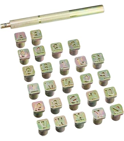 Amazon.co.jp: クラフト社 革工具 アルファベット刻印セット 13mm 8301