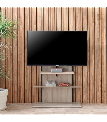 テレビスタンド　32〜77インチ Amazon.co.jp: テレビスタンド 32～77インチ対応 隠しキャスター付き