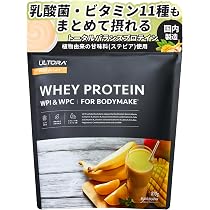 Amazon | ULTORA ウルトラ ホエイ プロテイン 810g WPI & WPC 人工甘味